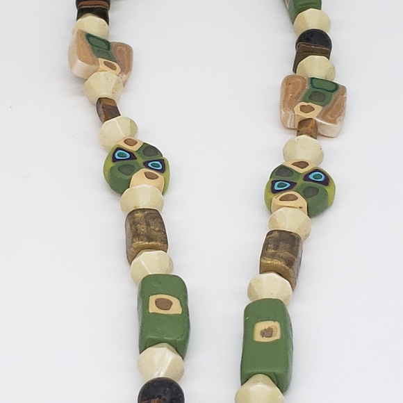 Boho 💥 Handmade beads on a handmade bead Necklace - Picture 8 of 8